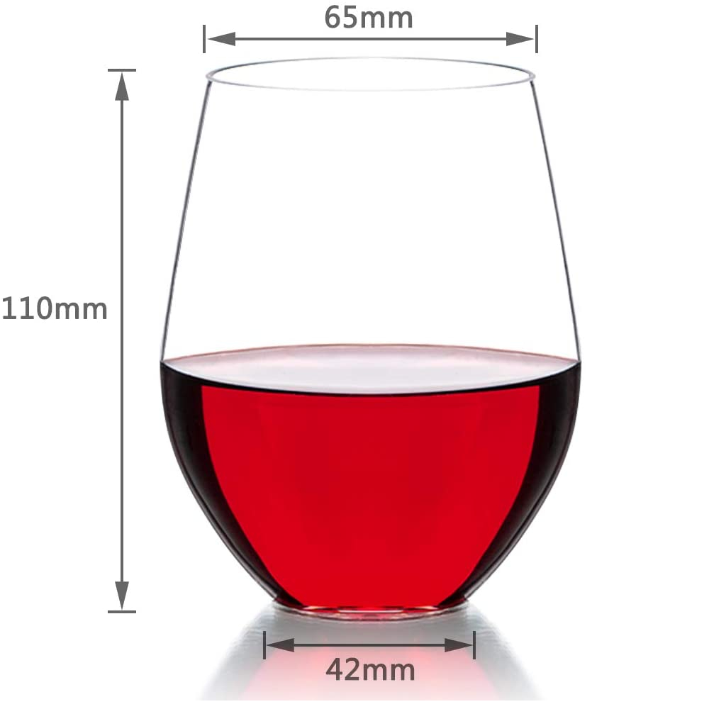 Plastic Stemless Wine Glasses: image 4
